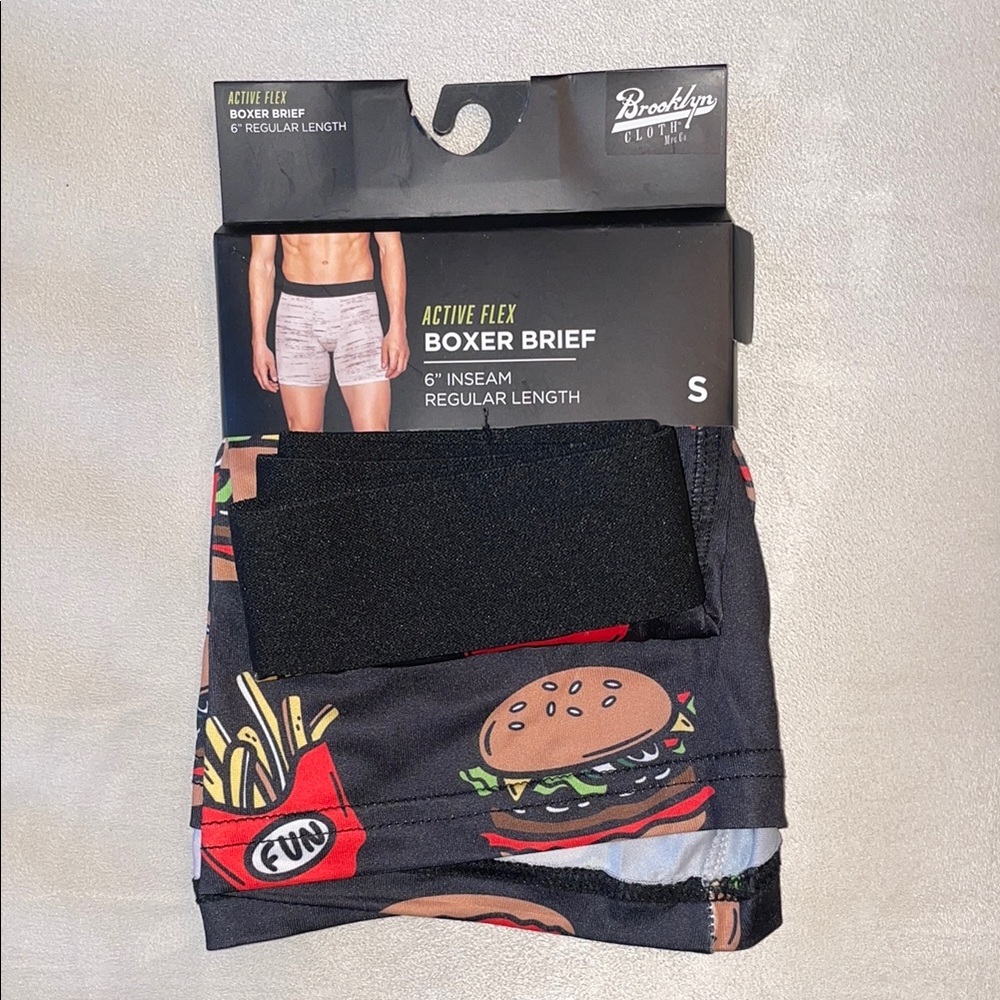 Brooklyn Cloth Burger & Fries Print Boxer Briefs